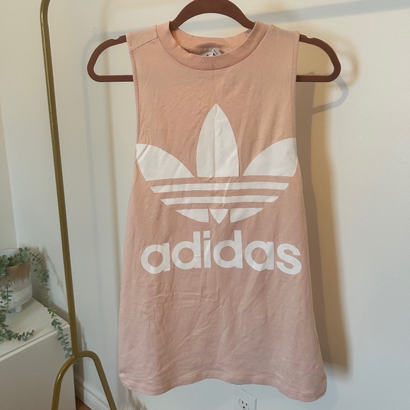 MEDIUM PINK ADIDAS TANKTOP - Picture 1 of 3